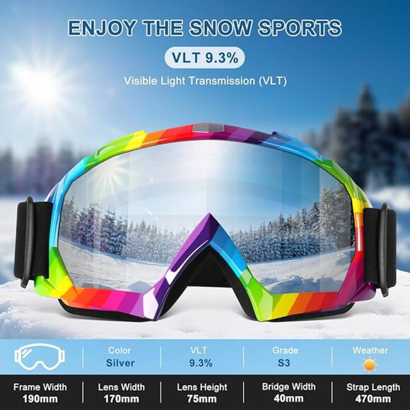 UV Protection Snowboard Snowsports Goggles  2 SET - Picture 6 of 7